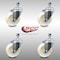 Service Caster 4 Inch SS Nylon Wheel Swivel 12mm Threaded Stem Caster Set SCC-SSTS20S414-NYS-M1215-4 - alternate 2